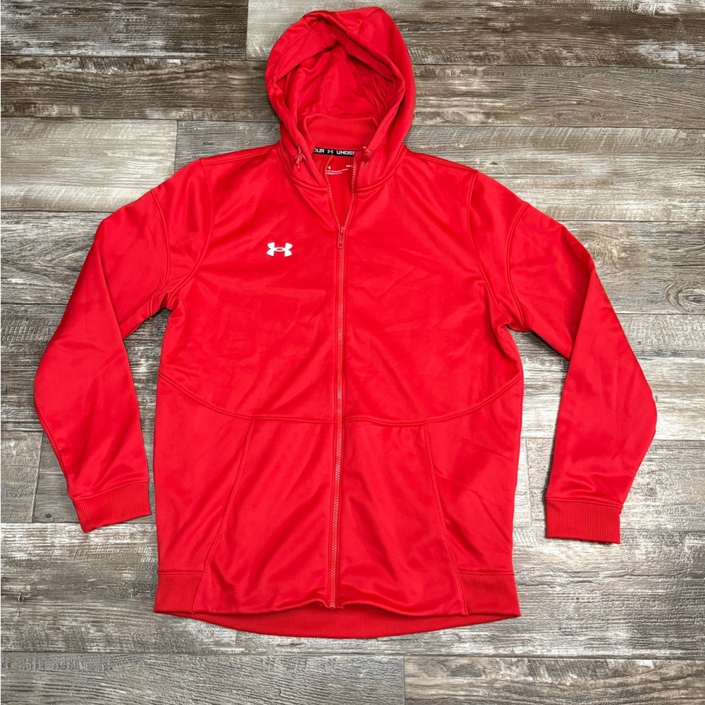 Under Armour Men’s Vibrant Red Storm Fleece Jacket Size Medium